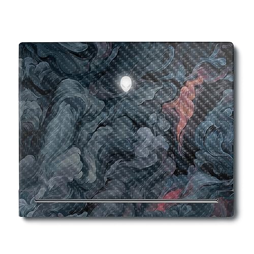 Image of MightySkins Carbon Fiber Skin Compatible With Alienware X16 R1 (2023) Full Wrap Kit - Storm Cloud | Protective, Durable Textured Carbon Fiber Finish | Easy To Apply and Change Styles | Made in the USA