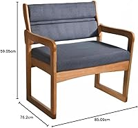 Vista 57 de Wooden Mallet Valley Bariatric Guest, Silla base de trineo, roble mediano