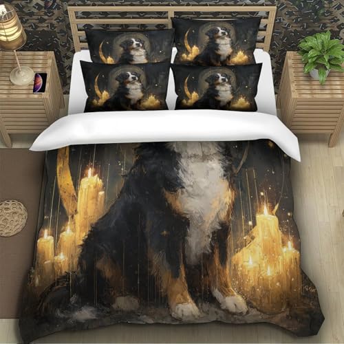 Parure de lit dragon barbu 3D housse de couette microfibre 220x240 - 5