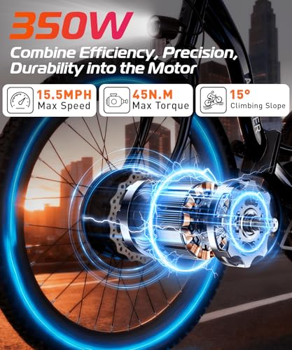 Image of ANCHEER Electric Tricycle for Adults, Peak 600W Folding Electric Trike, 24 inch 499Wh Ebike for Seniors, 15.5MPH Electric Bike, Removable Battery, 3 Wheel, LCD, Rear Differential, Basket