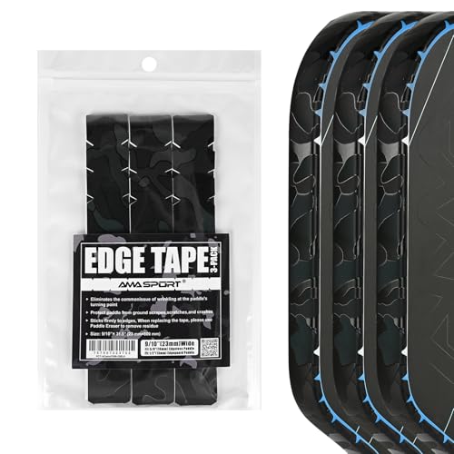 PICKLETECH Pickleball Edge Guard Tape – Black Camo Pattern Edge Tape