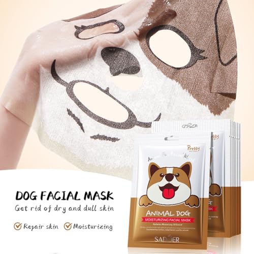 Beenefits 9 pacotes de máscaras faciais de personagens de animais, máscaras de spa de hidratação pro