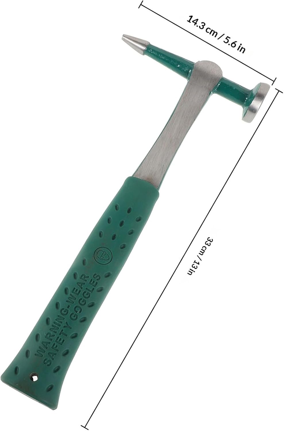 Auto Body Repair Hammer Sheet Metal Maintenance Hammer with Integrated Pointed Tip for Car Dent Removal and Auto Repair Tool Kit