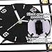 SIN&MI Modern Wall Clock with Stylish Pendulum, Minimalist Metal Wall Decor, Luxury Large Wall Clocks Battery Operated for Living Room, Entryway, Bedroom, Dining Room,16.2 * 26 Inch