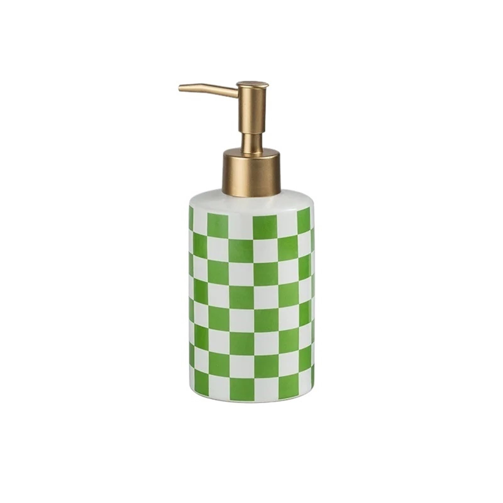Ceramic Soap Dispenser, Ceramic Checkerboard Hand Sanitizer Soap Dispenser Multicolor