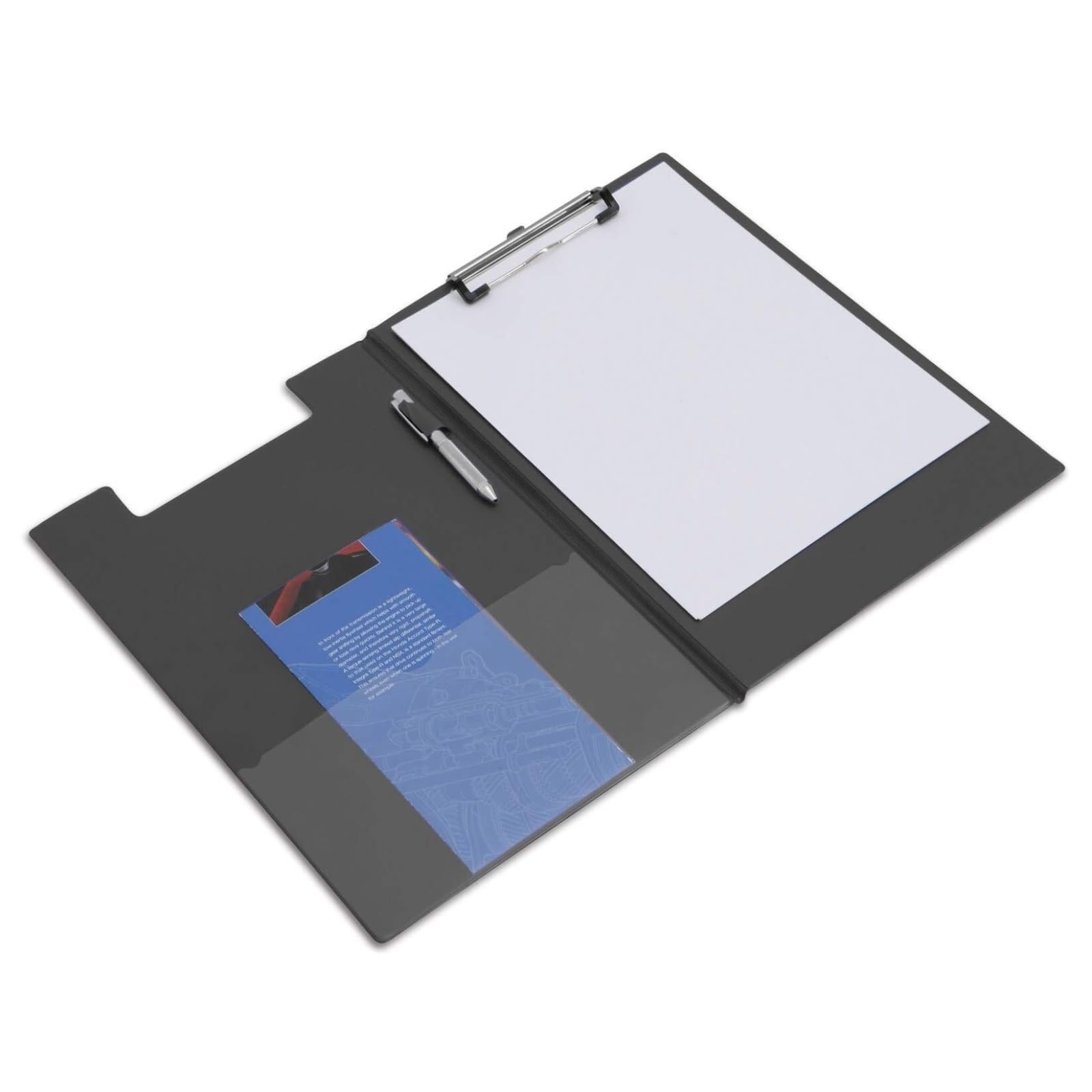 Klemmbrettmappe Portfolio-Aufbewahrung mit Deckel für A4-Schreibblock – 3er-Set für Schule und Büro Organisation