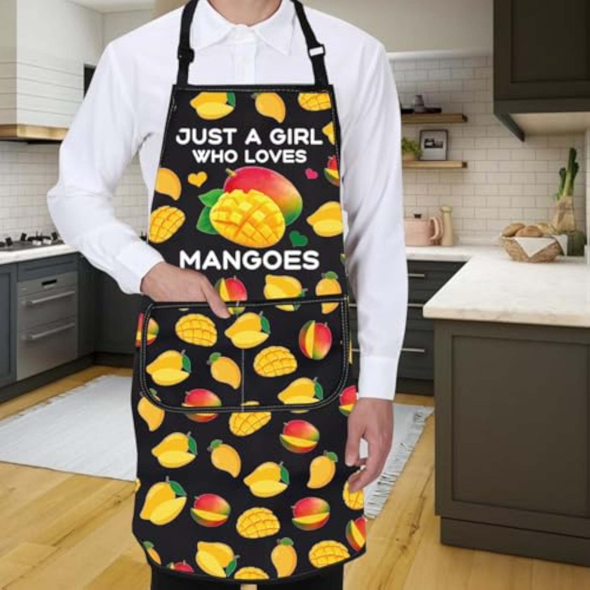 Just a Girl Who Loves Mangoes Kitchen Apron