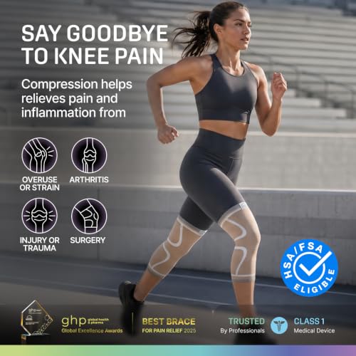 Image of Modvel 2 Pack Knee Brace for Women - Knee Support for Walking, Knee Compression Sleeves for Pain Relief, Knee Sleeves for Women, Knee Brace for Sports, Workouts & Arthritis