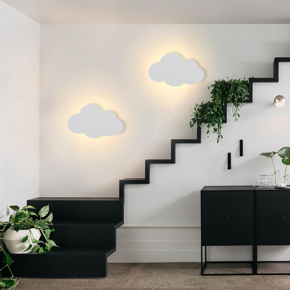 KZT LED Aplique de Pared con Interruptor Táctil Habitación Infantil Regulable Lámpara de Noche Interior Blanco Cálido Lámpara de Pared con Enchuf Niños Niñas Lámpara de lectura para Dormitorio Salon