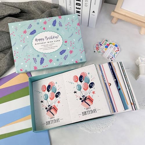 Cartes d'anniversaire uniques avec enveloppes et autocollants pour enfants - Lot de 200 - 4
