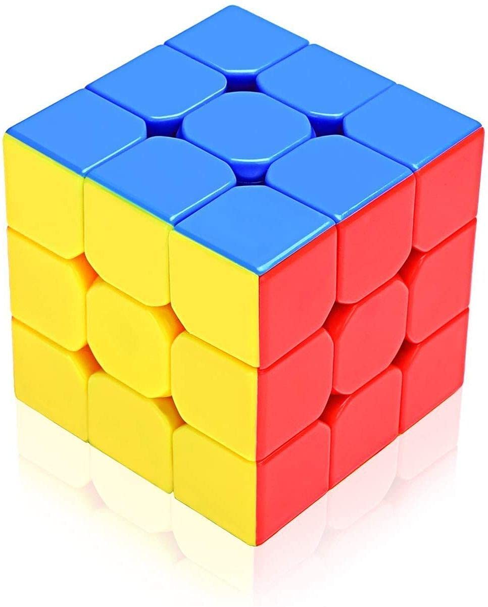 e-sk High Speed 3X3 Stickerless Magic Brainstorming Puzzle Cube for Kids & Adults (Pack of 1)