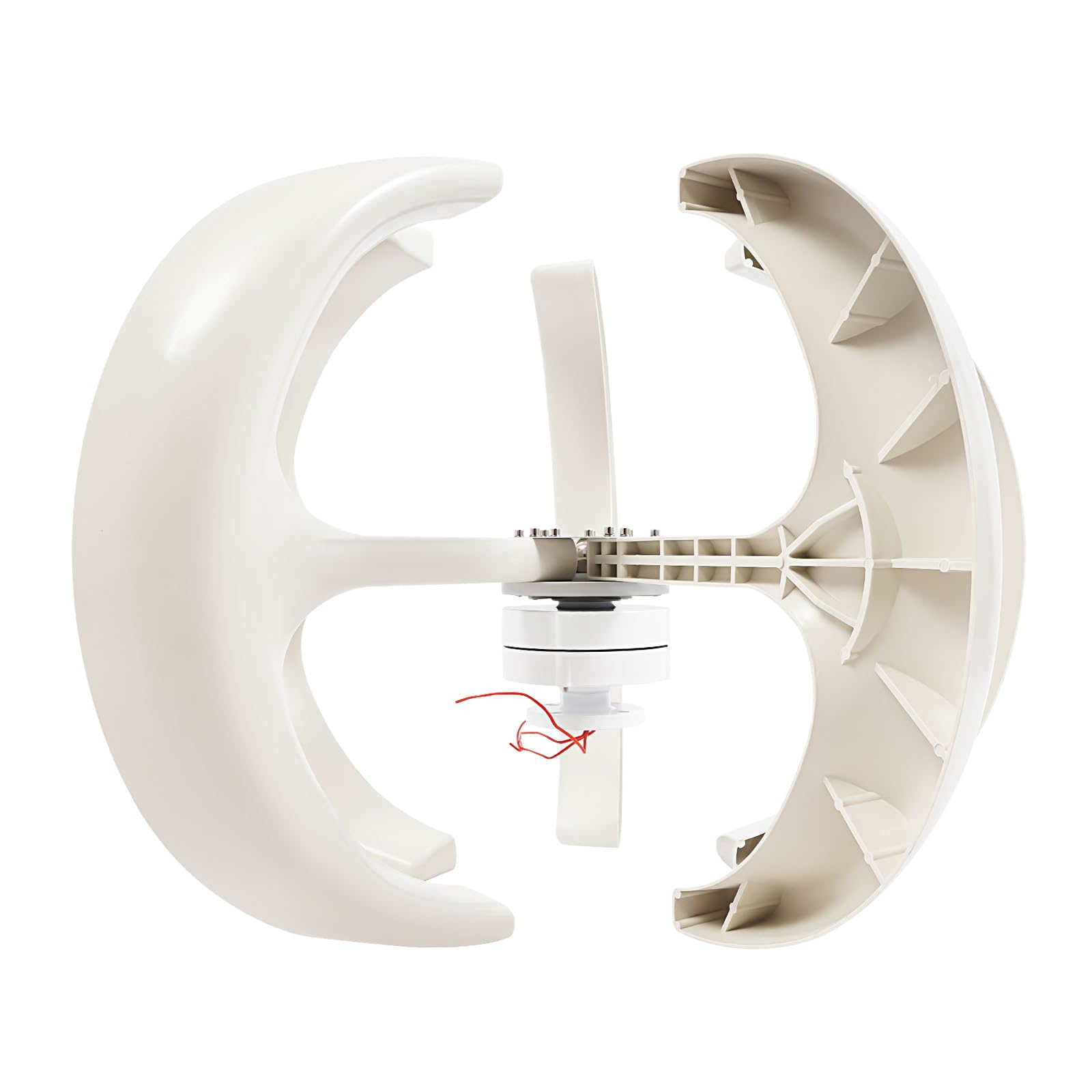 Generador de turbinas eólicas de 600 W, generador de energía, en forma de farolillo, 5 hojas, con control y placa de brida, para uso doméstico, vigilancia, uso en barcos