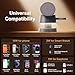 iVANKY Qi2 Certified 3 in 1 Mag-Safe Charger Stand, 15W Fast Magnetic Wireless Charging Station with Night Light for iPhone 17 16 15 14 13 Pro Max, Apple Watch 11 10-2 AirPods 4/3/2/Pro(No AC Adapter)