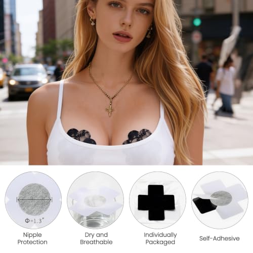 Image of Glitters Pasties Rave Pack Nipple Covers Stickers Disposable Sticky Breast Petals Bra Set for Women Rave Outfit Party