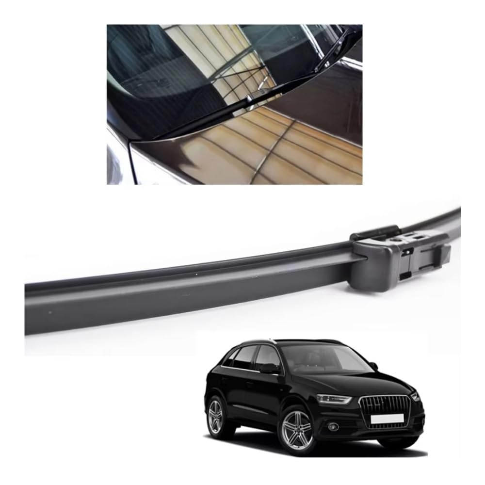 LUTFI Spazzola tergi Set di spazzole tergicristallo Anteriori Posteriori per Q3 2011-2017 Spazzole per Pioggia per Parabrezza finestrini 24"+20"+16"