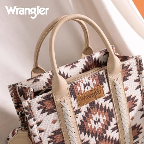 Image of Montana West X Wrangler Tote Bag for Women Boho Aztec Shoulder Purse Top Handle Satchel Handbag