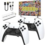 2025 Upgrade Wireless Retro Game Console,Retro Game Stick with 20,000+ Games,4k Hdmi Output Game Stick,TV-Connectable Game Stick,Plug and Retro Play Video Games for Tv,Retro Game Stick.Whtie64GB
