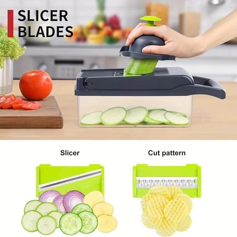 Cortadora multiusos para cocina de 14 piezas miniatura 4