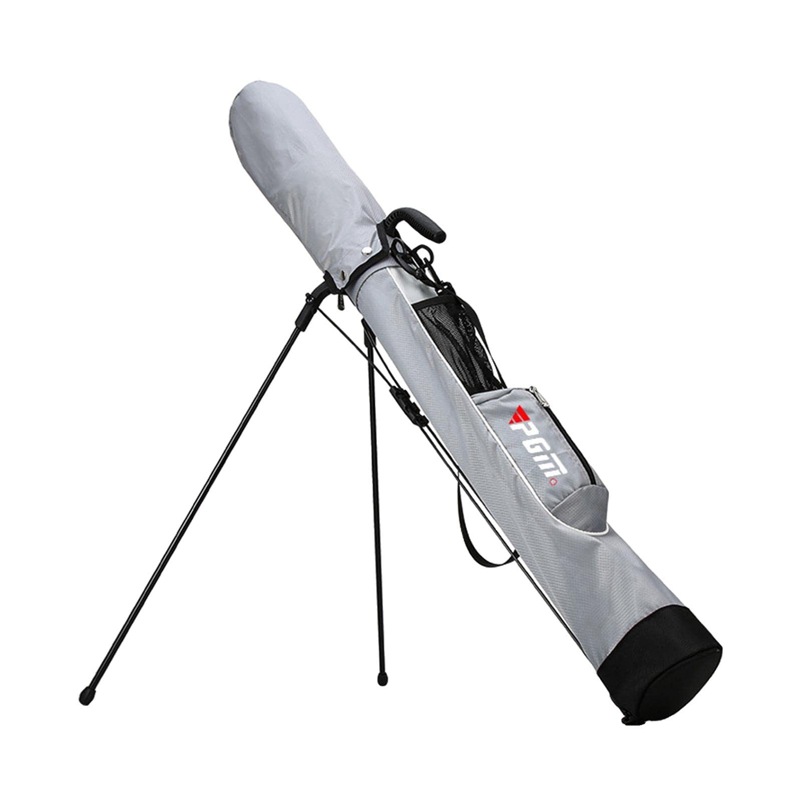 wasserdichte Golftasche mit Ständer, Pitch Und Puttbag, Golfschlägerhalterung für Damen Und Herren, Trainingszubehör, Grau