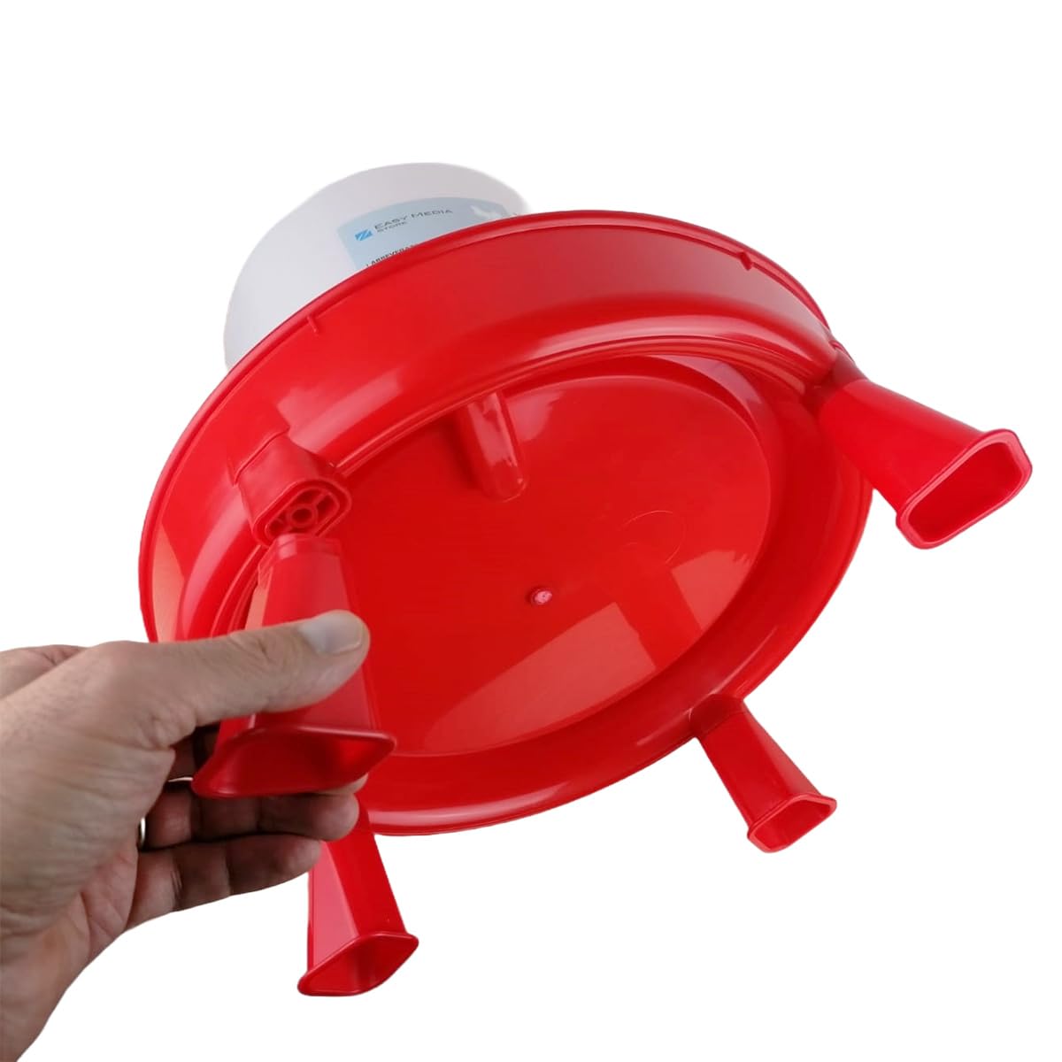 Easy Media Mangiatoia da 9 Kg + Abbeveratoio da 11 L, con piedini, per pollame, distributore automatico mangime acqua, per polli galline