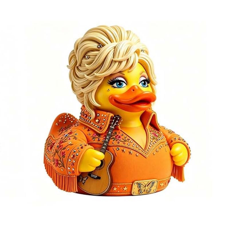 Parton Memorial Duck Dolly Duck Figurine Country Music Tribute Decor