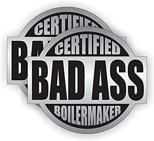 Bad Ass Boilermaker Hard Hat Sticker/Helmet Decal Label Lunch Tool Box