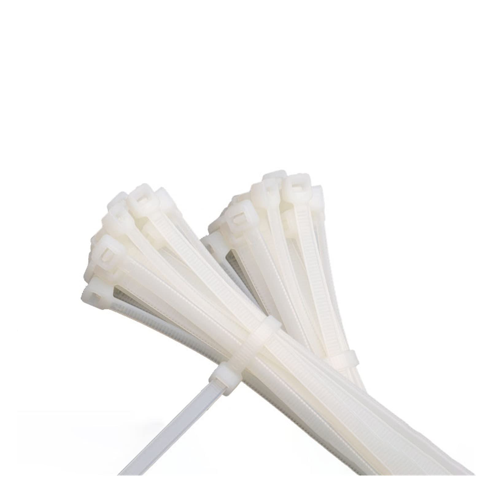 Udpoiuyt White Nylon Cable Ties, Nylon Cable Ties, Multicolor, Multiple Sizes, 100 Pcs, Self Locking(,3X100mm)