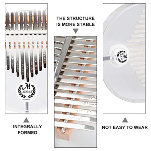 BIENKA Kalimba 17 Touches Pouce Piano Acrylique Ours Forme Doigt Piano Instrument de Musique Portable Cadeaux avec… - Les Beatles, Paul McCartney, John Lennon, RIngo Starr, George Harrison BIENKA Kalimba 17 Touches Pouce Piano Acrylique Ours Forme Doigt Piano Instrument de Musique Portable Cadeaux avec… – Image 4