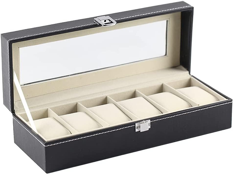Catálogo de Relojes especiales los preferidos por los clientes. 47 KITUL Caja Organizadora de Relojes para Hombre, Relojero, 6 Espacios Tipo Piel, Terciopelo Suave, Acolchonado Estilo Elegante Regalo Cumpleaños, Aniversario, San Valentín y...