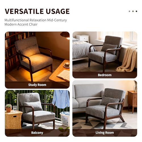 Sillón Moderno Plegable Gris Oscuro miniatura 4