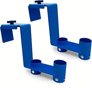 dicio Pool Pole Holder Equipment Hooks 2 Pcs Fence Hooks, Adjustable Pool Net Holder for Pool Equipment, Telescopic Poles Skimmers Swimming Pools Accessories & Garden Tool
