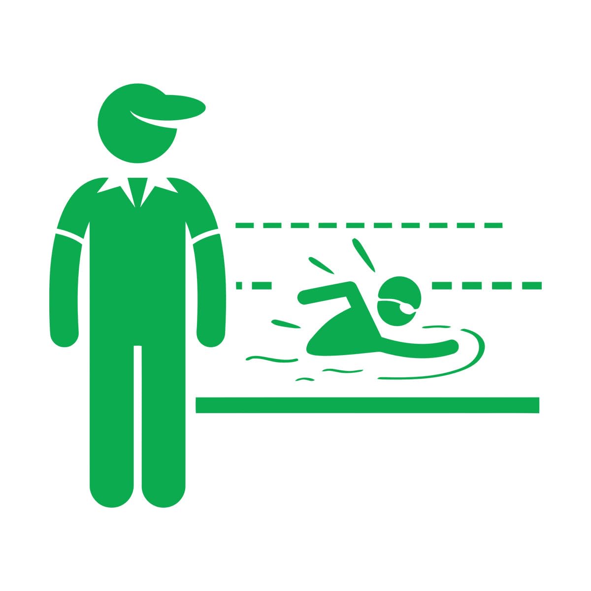 Lettering Decals Swimming Coach Instructor Teacher Jobs Occupations 81x93.5cm Do not Damage the wall Surface Extra Large Green