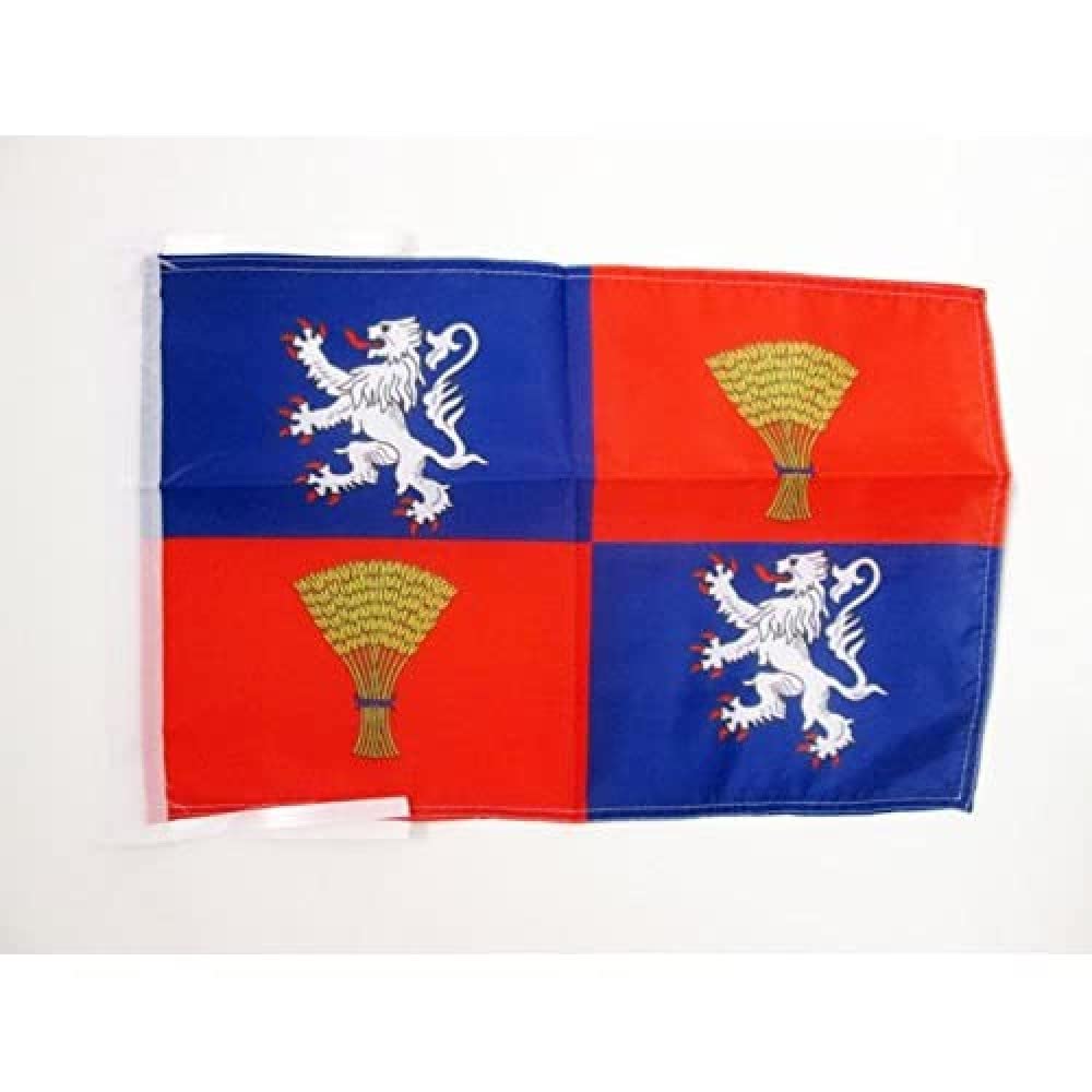 AZ FLAG - French Province of Guyenne and Gascony Flag - 18'' x 12'' - 100% Polyester France province Small Banner with Two Cords - Fade Resistant - Vivid Colors - 18x12 in - 45x30 Cm