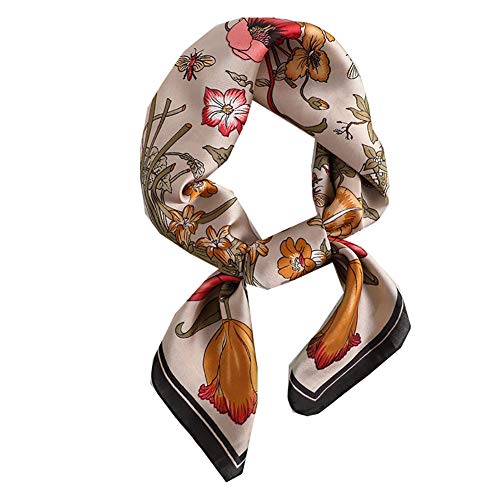 Lightweight Mulberry Silk Small Square Scarf Satin Scarf Headband Neckerchief