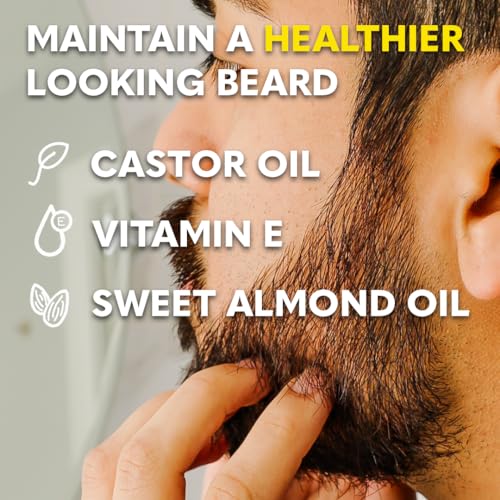 Image of The Beard Club Beard Kit for Men - Grooming & Care Kit - Cedar & Sandalwood Oil, Sandalwood Balm, Boar Bristle Brush, Comb, Trimming Scissors - Dad Gift Set