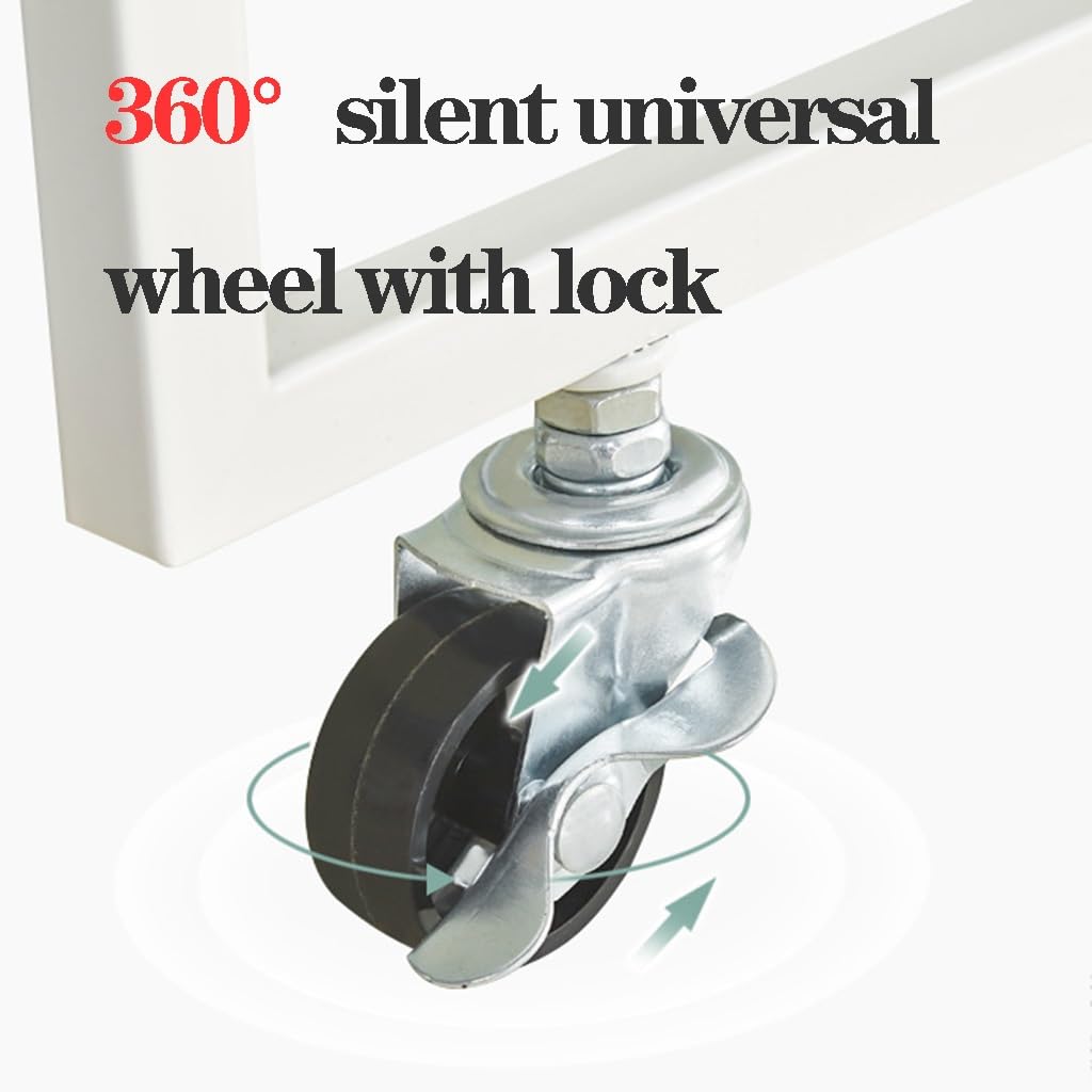 Carrello portaoggetti con rotelle Carrello portaoggetti con ripiani Scaffale con ruote con cestello in rete metallica, Carrello portaoggetti sottile Carrello multifunzione in metallo Organizzatore