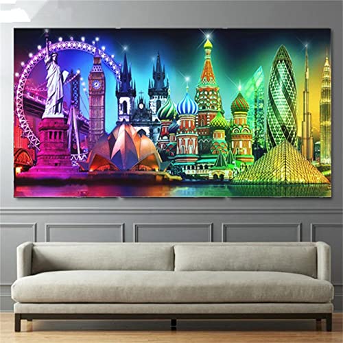 Diamond Painting Complet New York 60x180cm : Broderie Diamant 5D