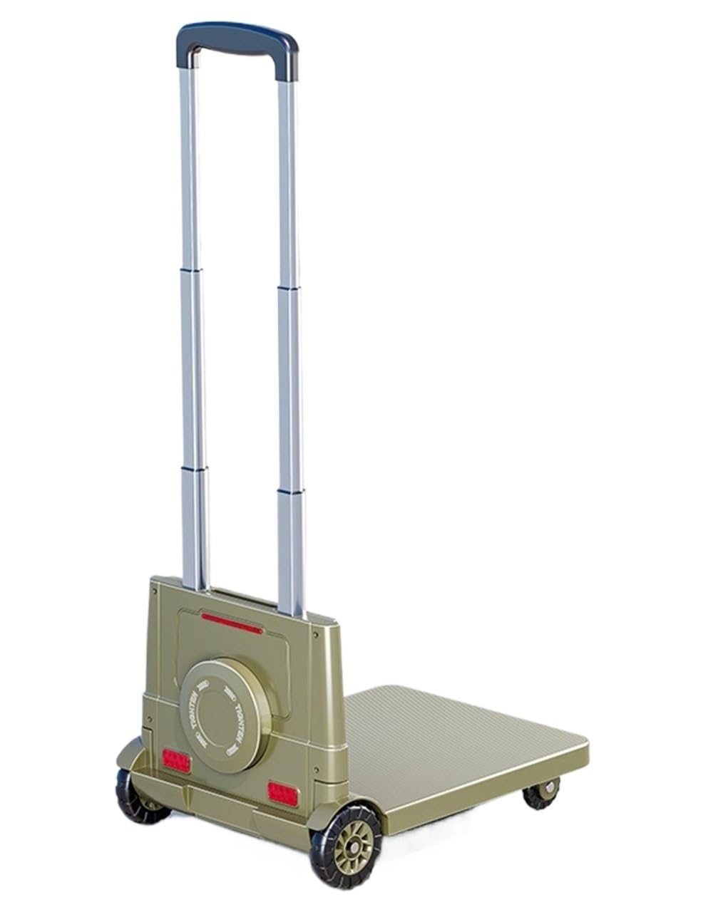 wheelbarrow, Flatbed Hand Trucks Household Transport Trolley Cargo Trailer Vehicle Heavy Object Trolly(Grün,29.5x40x90.5cm)