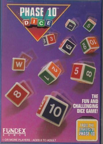 Naitmsad Phase 10 Dice Game; Roll & Score Dice Game by Fundex