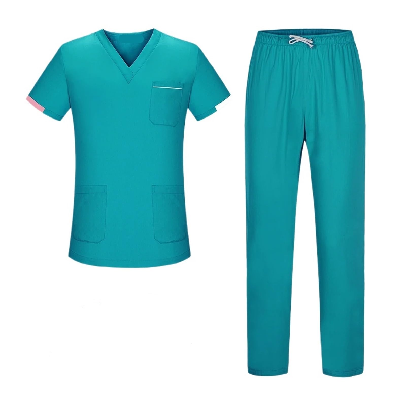 Divisa Da Infermiera Tute da lavoro for infermieri, uniformi for sala operatoria, abbigliamento da lavoro for medici, set di camici, pantaloni, tinta unita, uniformi for infermieri, donne e uomini per