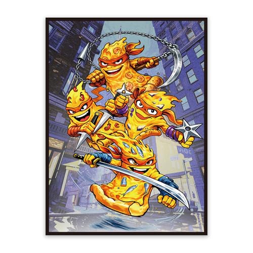 Image of Kabinka MTG Card Sleeves-Turtles 100 Standard Size Pack Clear Front & Matte Finish Back MTG Sleeves for Magic The Gathering TCG
