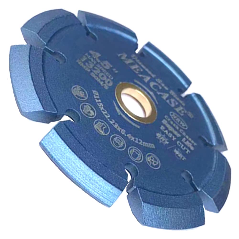 Cuchillo de diamante para Crack Chaser, con 0,6 cm de ancho, 2,2-1,6 cm mandril para reparación de hormigón, en forma de V