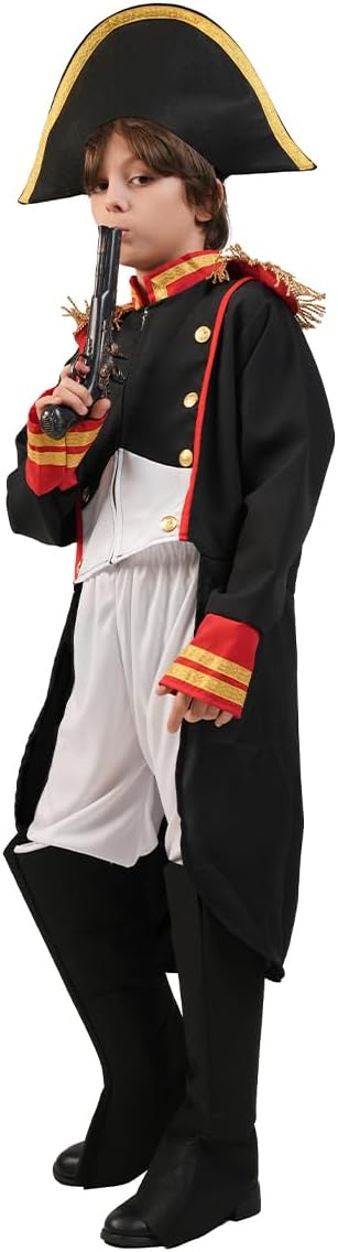 Boy's Napoleon Costume Navy Red yellow - Image 6