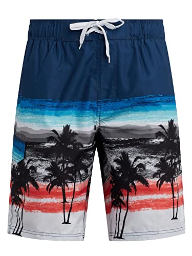 Image of Kanu Surf Men's Big Viper Extended Size Stripe Swim Trunk