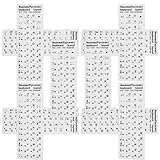 Design ultra-fin et transparent : ces autocollants présentent une finition transparente et élégante qui préserve l’esthétique et le toucher d’origine du clavier pour une expérience de frappe confortable. autocollants pour clavier d’ordinateur portable, autocollants à fond transparent