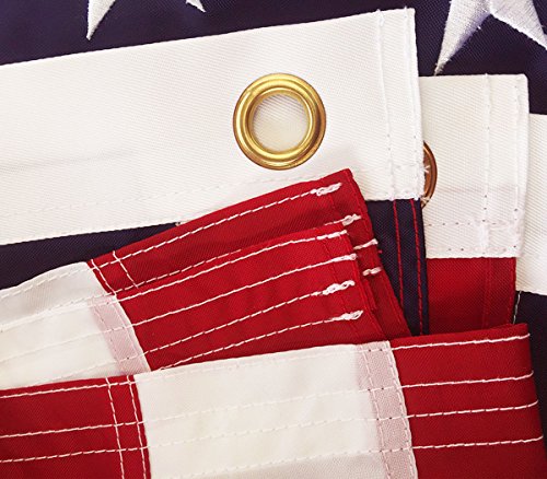 Winbee American Bennington 76 Flag 3X5 Ft - Premium Embroidered Stars, Heavy Duty 300D Nylon, Sewn Stripes And Brass Grommets. Best Us 1776 Bennington Revolution Flag Great For Outdoor/Indoor Display #TOP5