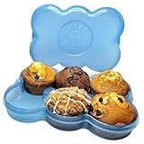 Touch Up Cup Muffin Fresh Storage Container Holder with Lid, Airtight and Reusable, BPA-Free, as seen on Shark Tank Products, Pack of 1, Holds 6 Fresh Muffins