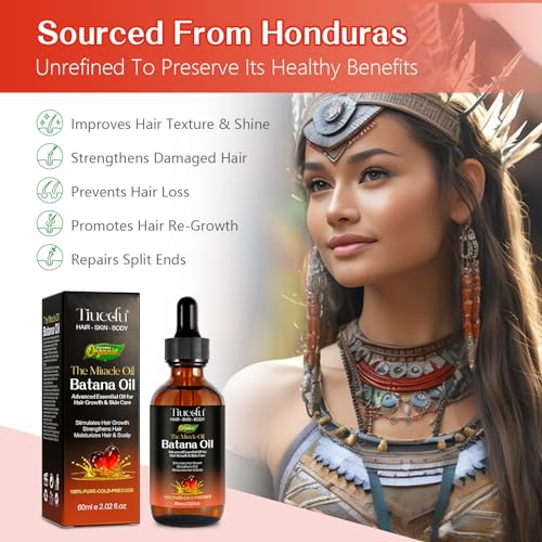 Batana Oil for Hair Growth - 60ml Natural Batana Hair Growth Oil Promotes Hairs Regrowth, Thickness & Strengthens, Nourish & Restore Scalp Vitality & Reduce Loss - Essential Oils for Eyelash, Eyebrow - Image 6
