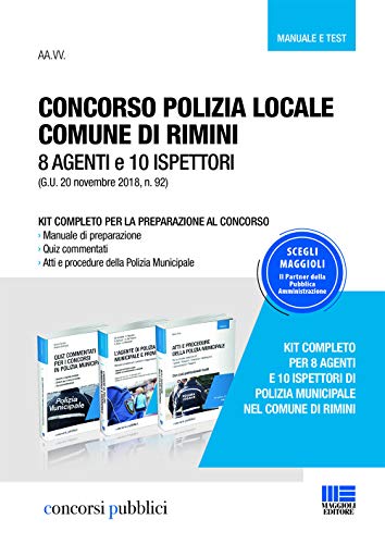Concorso polizia locale comune di Rimini. 8 agenti e 10 ispettori