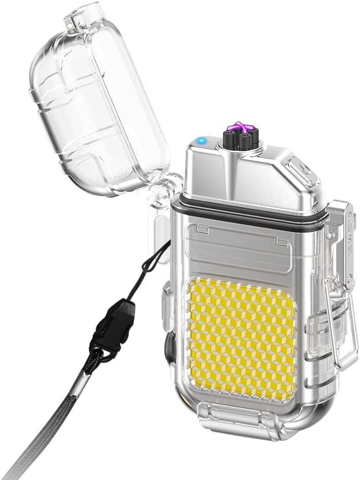 See full amazon price history chart for EzLife Electric Lighter USB Rechargeable Dual Arc Lighters, Cool Plasma Lighter with Waterproof Transparent Shell, 3 Modes COB Flashlight and Detachable Pocket Clip for EDC (Silver) EzLife Electric Lighter USB Rechargeable Dual Arc Lighters, Cool Plasma Lighter with Waterproof Transparent Shell, 3 Modes COB Flashlight and Detachable Pocket Clip for EDC (Silver) (B0BY5MXPB6) Amazon Price History, Amazon Price Tracker